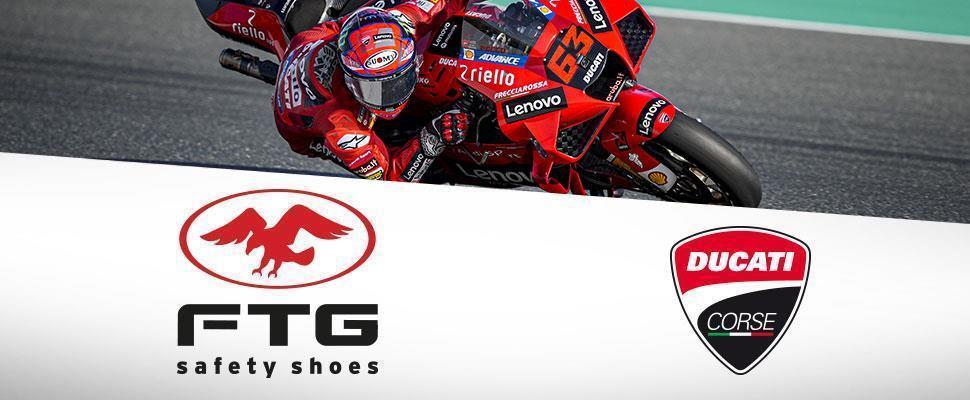 FTG Safety Shoes and ducati corse renew the licensing agreement